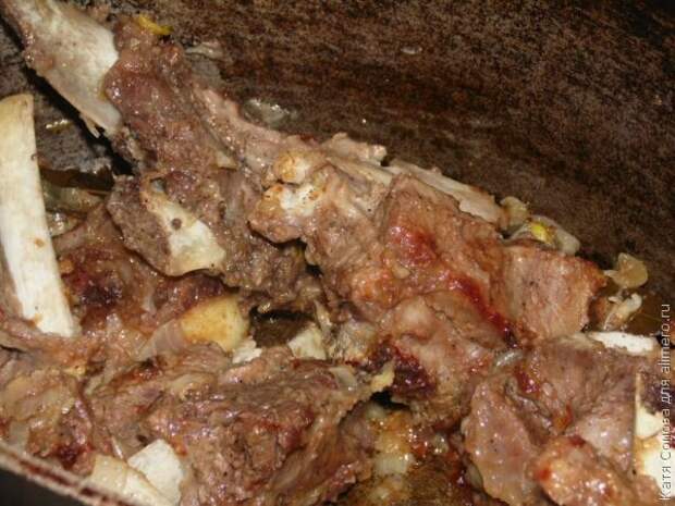 Ребрышки с луком Ребрышки с луком