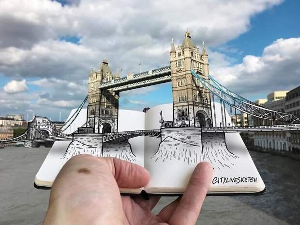 Итальянский художник создает новую географию впечатлений 3D-картины, живопись, искусство, новая реальность, путешествия, творчество, фотография, художник