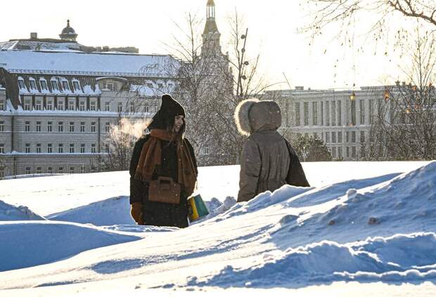 Москвичи пережили самый морозный день зимы