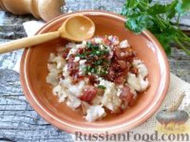 Фото к рецепту: Картофельные галушки с брынзой
