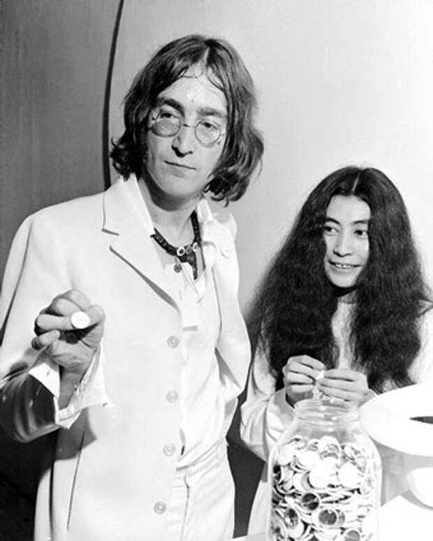 Джон Леннон и Йоко Оно. Фото / John Lennon & Yoko Ono. Photo 
