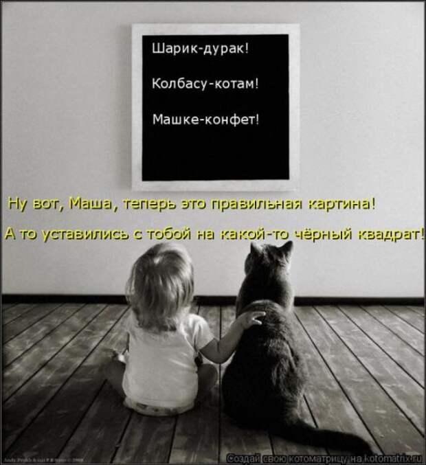 Котоматрицы (картинки с надписями)