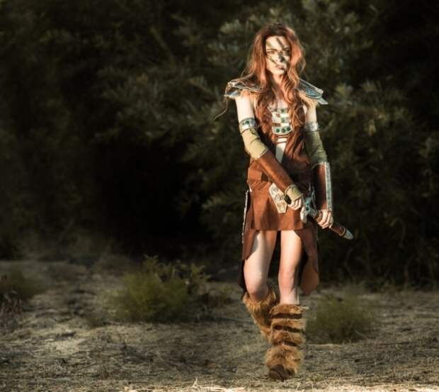 косплей девушки Scyrim