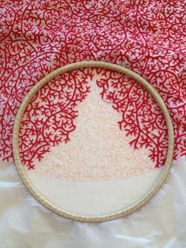 Необычная вышивка от Meredith Woolnough Необычная вышивка от Meredith Woolnough