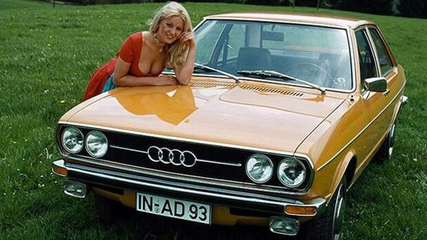 10. Audi с прекрасной блондинкой девушки, машины, реклама, ретро