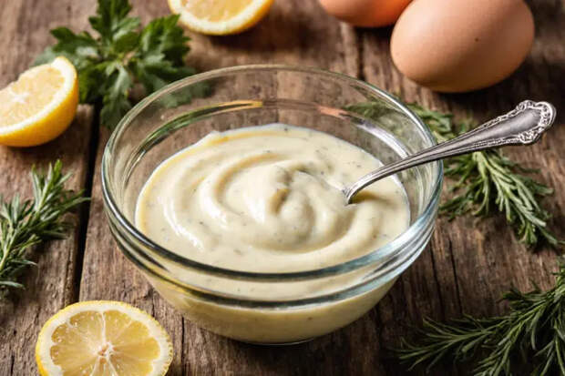 Быстрый сливочный майонез