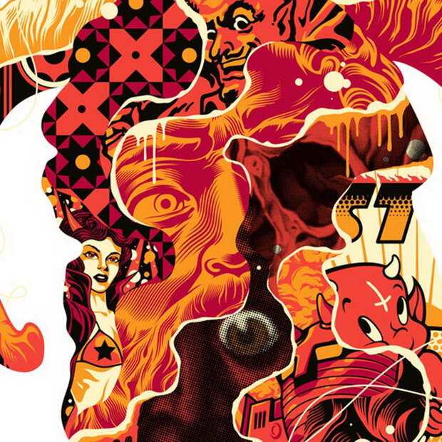 Яркие коллажи Tristan Eaton