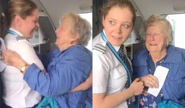 Пожилые супруги летели на отдых в Италию. Когда к ним подошел пилот, они поняли, что это их родственница