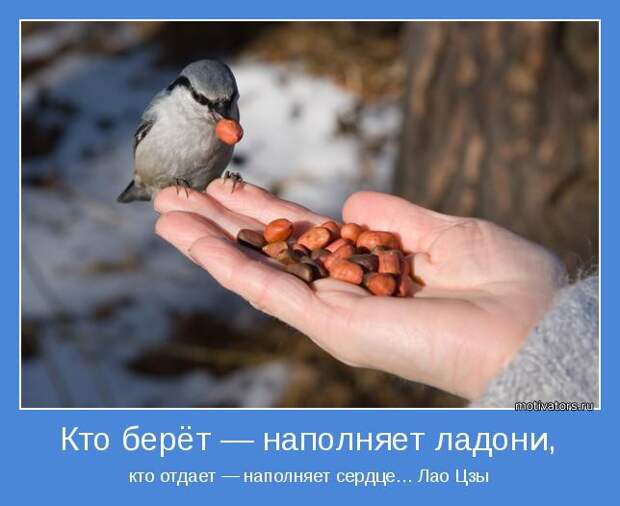 Передай добро дальше история, начни с себя