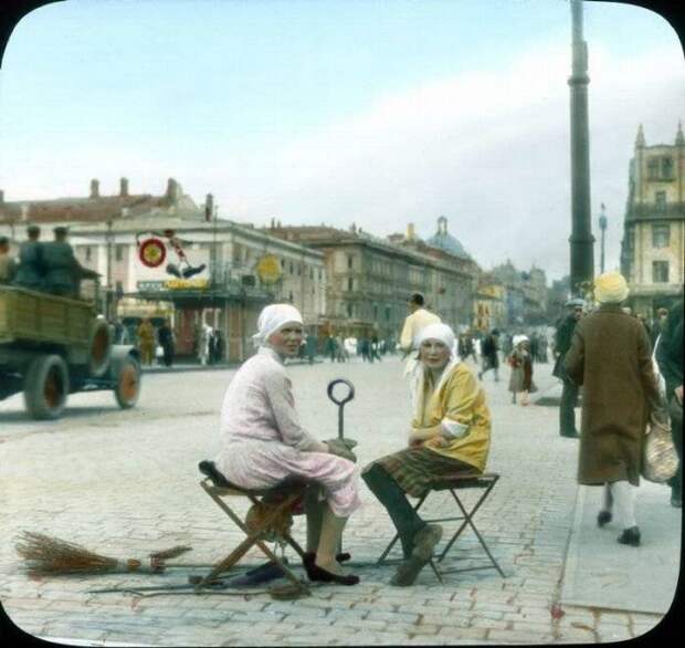 Редчайшие снимки Москвы 1931 года в цвете в цвете, история, москва, фото