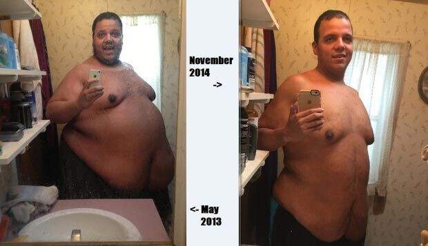 Джесси в мае 2013 и в ноябре 2014 мужчина, похудел, сила воли, фигура