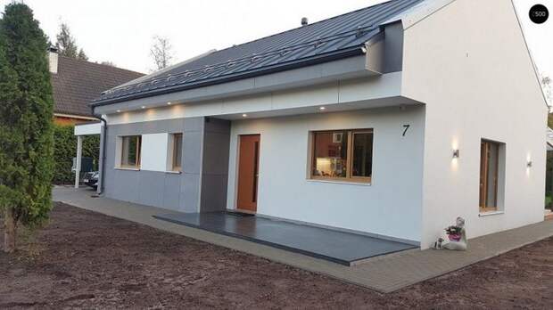 Красивые фасады одноэтажных домов: 51 фото идей