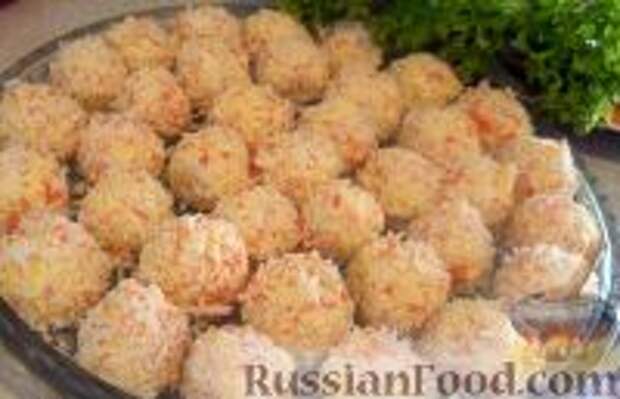 Фото к рецепту: Закуска "Рафаэлки"