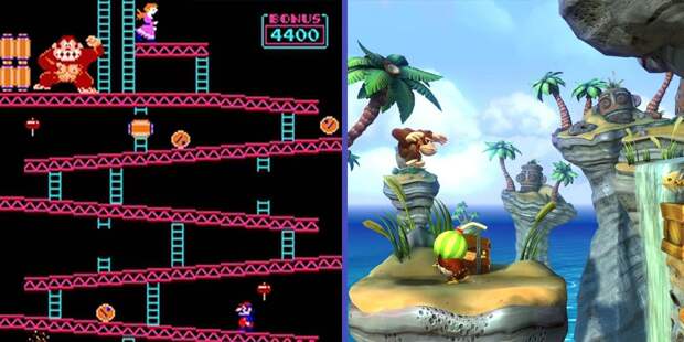 Donkey Kong (36 лет, 37 игр)