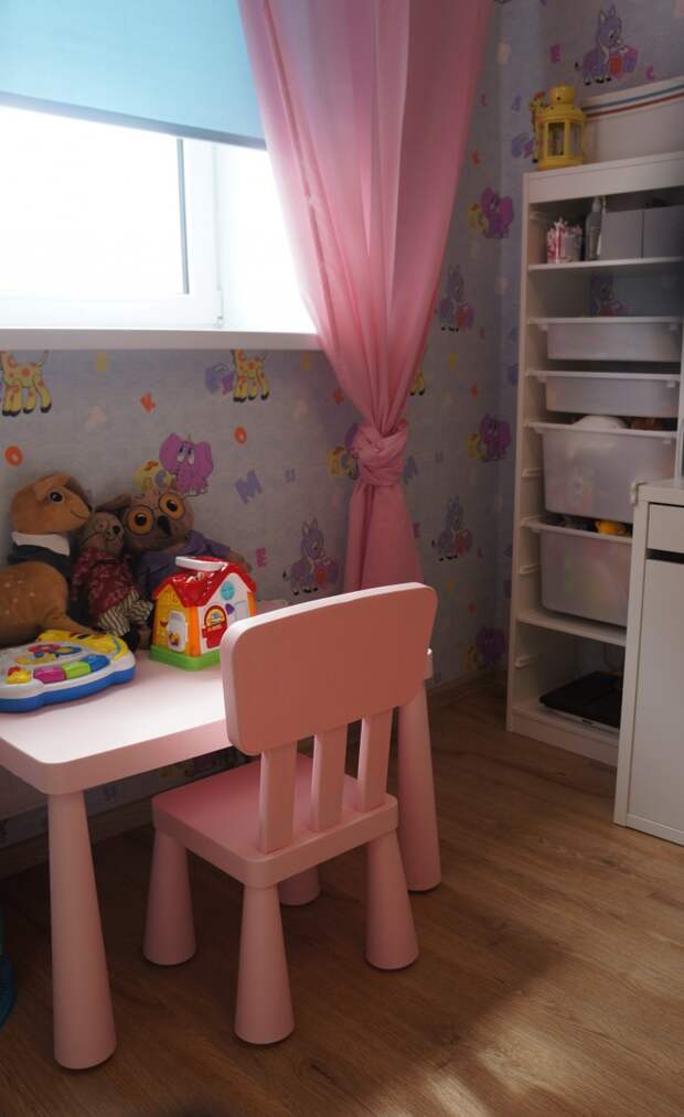 Детская комната для девочки, детский столик для игр