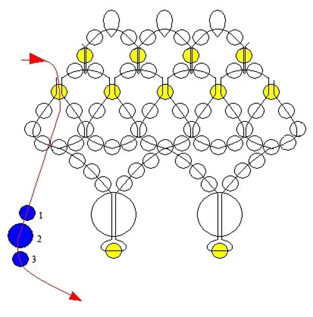 Схемы на ожерелье из бисера