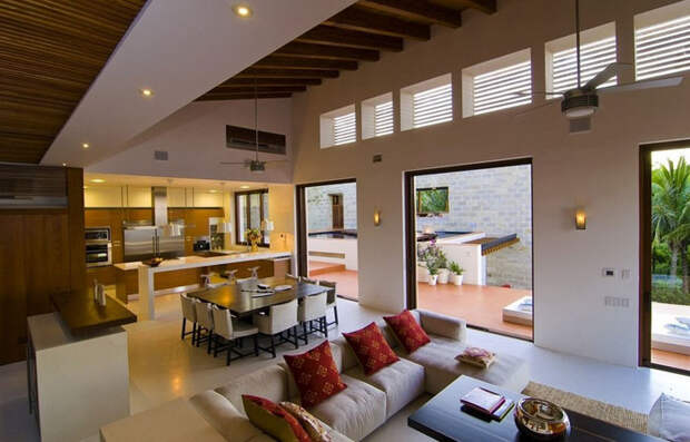 Интерьер в современном мексиканском стиле от QUINTANILLA ARQUITECTOS