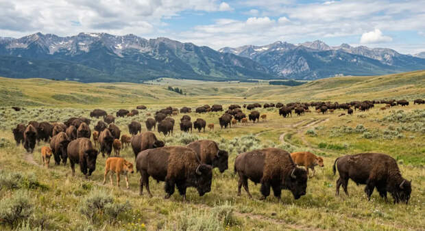 Бизоны в заповеднике забодали женщин насмерть