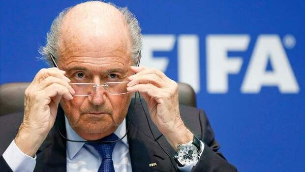 FIFA President Blatter addresses a news conference in Zurich