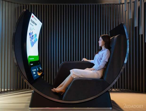 LG Display представила необычные развлекательные системы с изогнутыми дисплеями