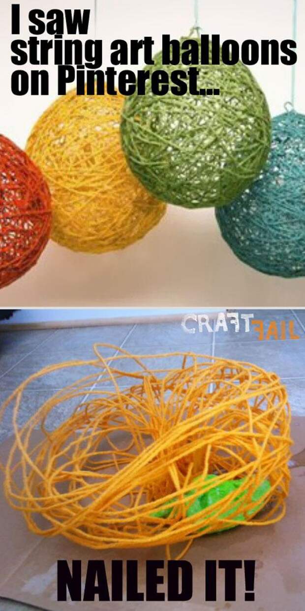 Хендмейд шары из ниток