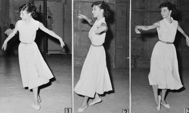 Sequence of Audrey Hepburn Dancing the Gavotte