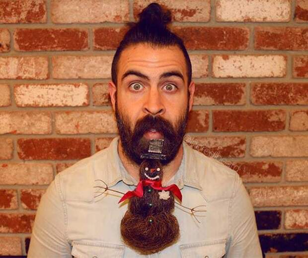 Mr. Incredibeard, скульптуры из бороды, Исайя Вэбб, Isaiah Webb