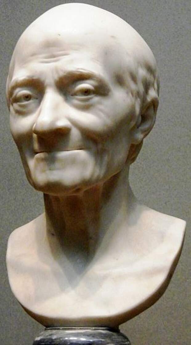 Вольтер. Скульптор Жан-Антуан Гудон, 1778 год.jpg