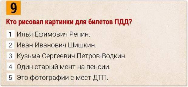 Шуточный тест на знание ПДД Шуточный тест на знание ПДД