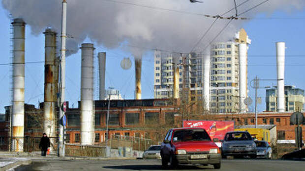 Тепловая станция в Киеве, Украина. Архивное фото