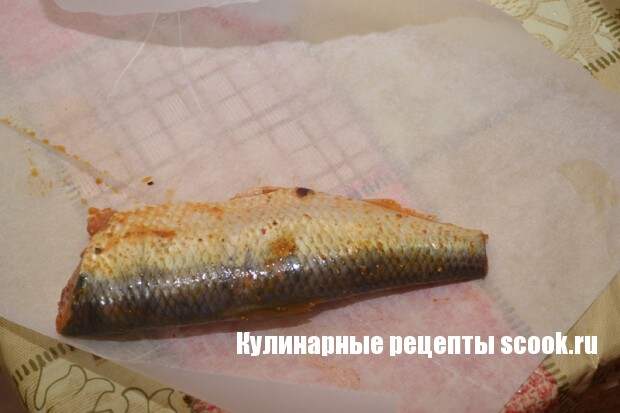 Жареная селедка без масла
