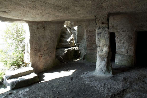 Inside a cave room at Mangup Cave room at Mangup, Krym