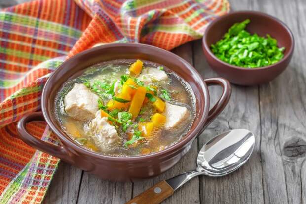 Сытный осенний суп с мясом Сытный осенний суп с мясом