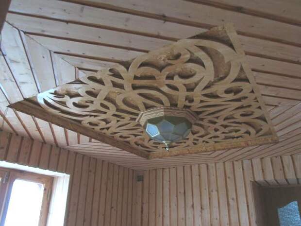 Как сделать декоративную панель из фанеры на потолок