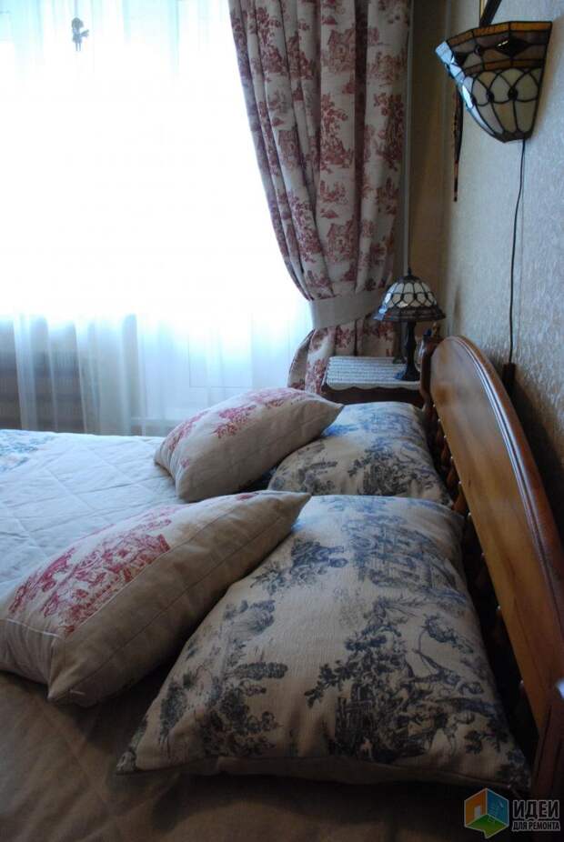 Декоративные подушки, подушки и шторы, декор спальни