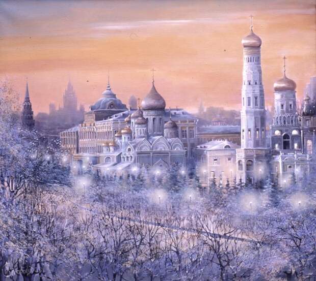 Художник Александр Стародубов - Старая Москва