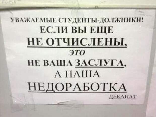 13. Пожалуйста, недорабатывайте и дальше! жизнь, студент