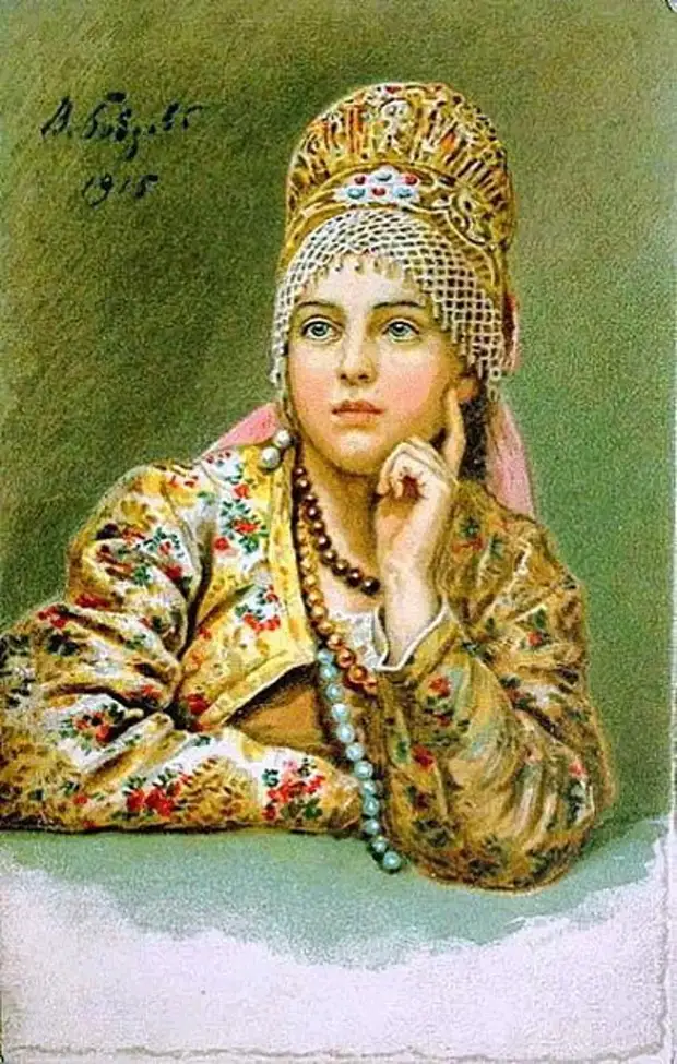 Васнецов боярышня картина