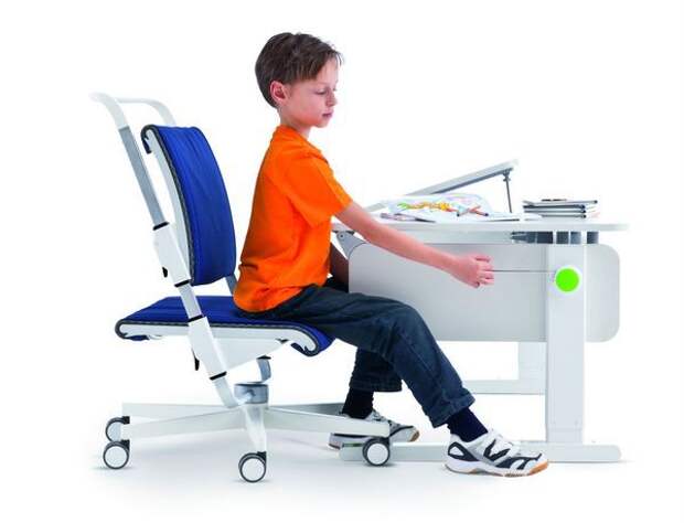 Растущая мебель Moll, детская мебель-трансформер, изменение высоты письменного стола