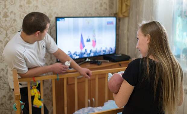 Трансляция послания президента РФ В.Путина к Федеральному Собранию