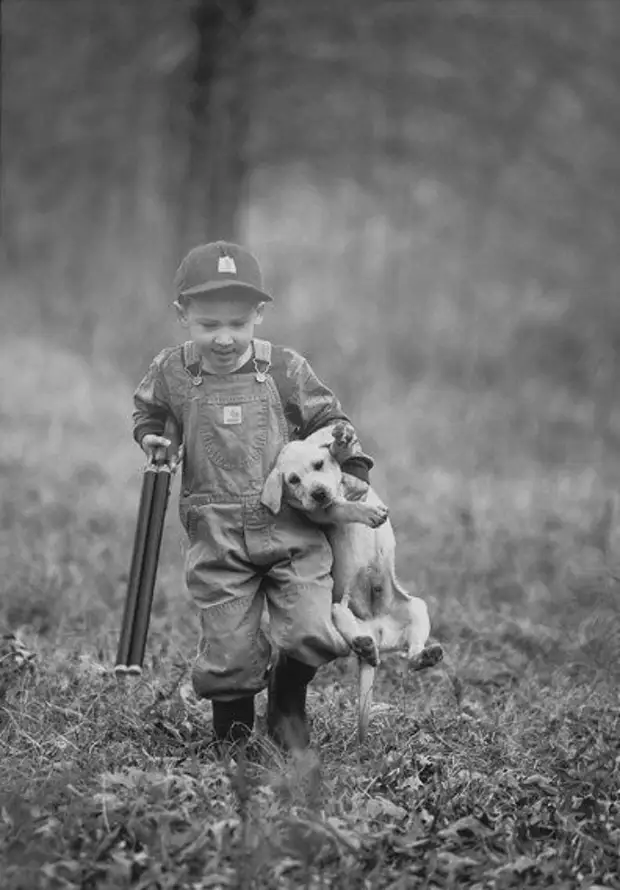 Прикольные картинки охотник с собакой