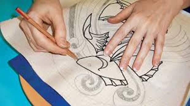 Как перенести рисунок на ткань с помощью кальки