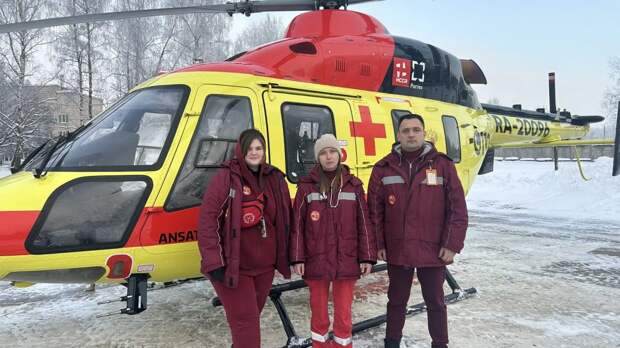 Бригада тульской санавиации эвакуировала из Плавска женщину с острым коронарным синдромом