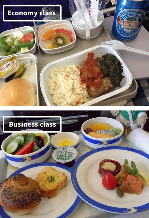 Air China-airline-food-business-vs-economy