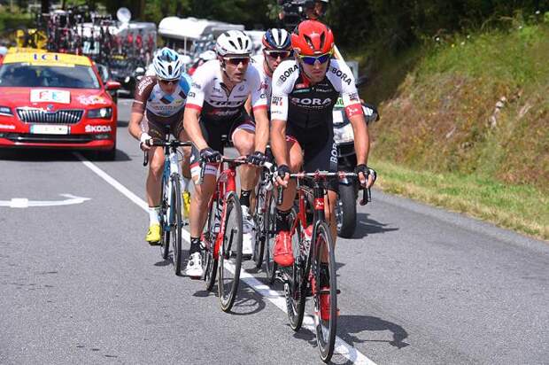 Отрыв дня с четырьмя гонщиками (фото: Tim de Waele/TDWSport.com)