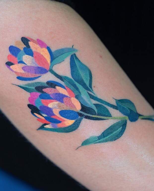 Красочные татуировки от Zihee Tattoo
