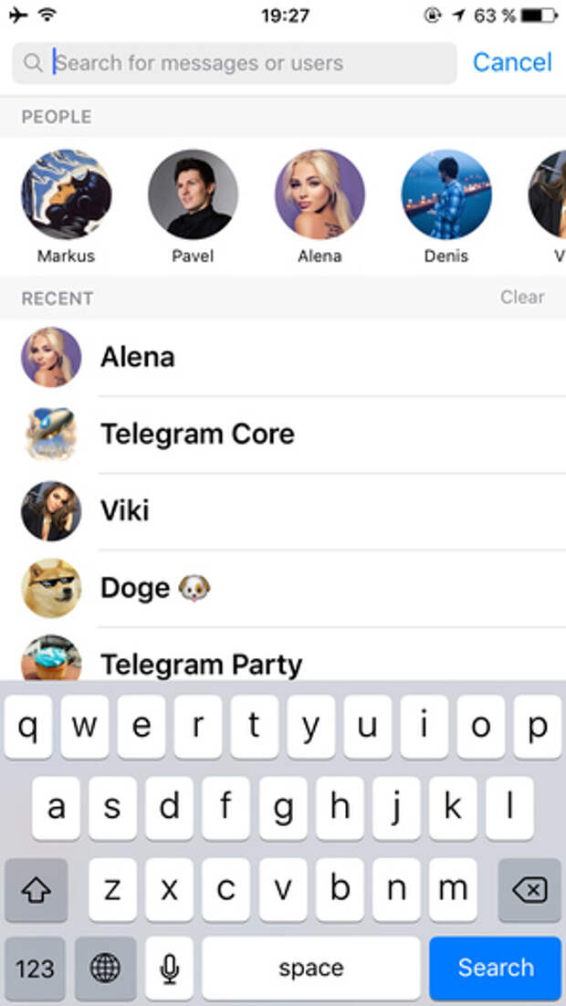 People List в Telegram