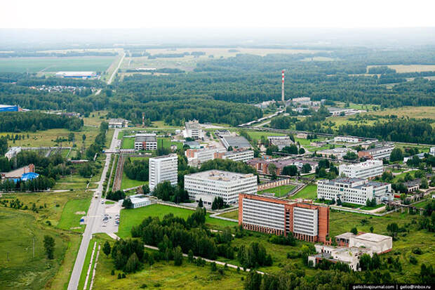 Новосибирск с вертолета