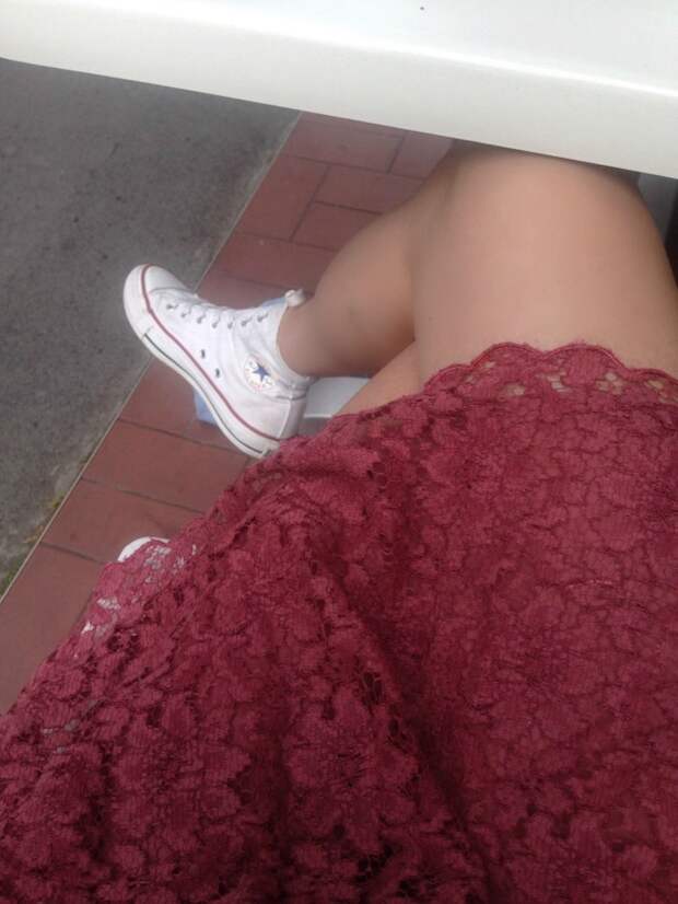 White Converse 