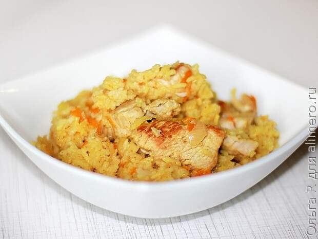 Плов с мясом индейки Плов с мясом индейки
